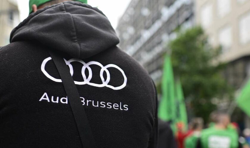 À Bruxelles, les syndicats manifestent pour soutenir les travailleurs d’Audi