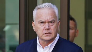 Former BBC broadcaster Huw Edwards leaves Westminster Magistrates' Court, London, where he was sentenced to six months' imprisonment suspended for two years after pleading guilty to three counts of making indecent images of children. Picture date: Monday September 16, 2024.