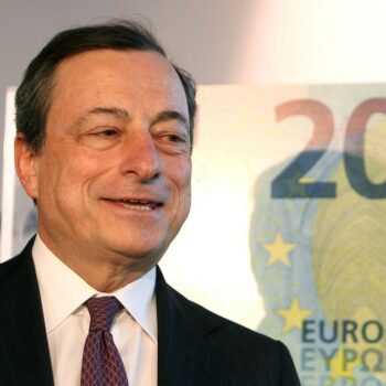 Le président de la BCE Mario Draghi, le 24 février 2015 à Francfort