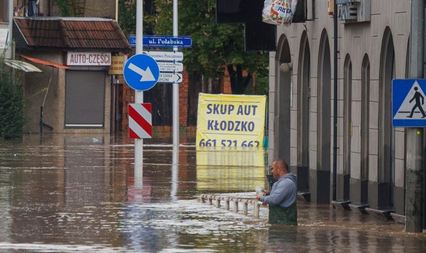 Thousands of Polish residents asked to evacuate after floods triggered by Storm Boris wreaks havoc