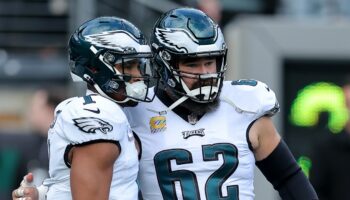 Jalen Hurts shares heartfelt words with ex-Eagles teammate Jason Kelce: 'I love you'