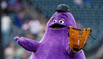 Mets unveil Grimace seat as McDonald's character makes lasting impact on 2024 season