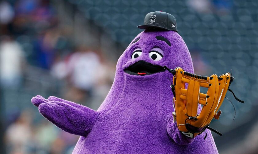 Mets unveil Grimace seat as McDonald's character makes lasting impact on 2024 season