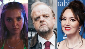 Mia McKenna-Bruce, Toby Jones, Fern Brady. Pics: Everett/Shutterstock/ITV/PA