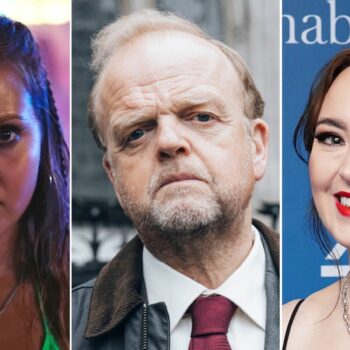 Mia McKenna-Bruce, Toby Jones, Fern Brady. Pics: Everett/Shutterstock/ITV/PA