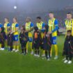 Shakhtar took to the field in Ukraine's colours for this year's revamped Champions League