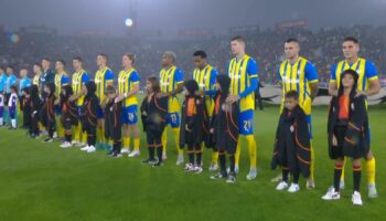 Shakhtar took to the field in Ukraine's colours for this year's revamped Champions League