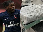 Former Arsenal striker is charged with importing drugs after £600,000 of cannabis is seized at Stansted Airport