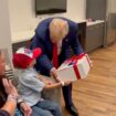 ‘Trump 2024!': Young supporter with rare brain disorder beams after surprise meeting with former president