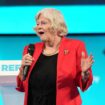 Ann Widdecombe speaking at the Reform conference. Pic: PA