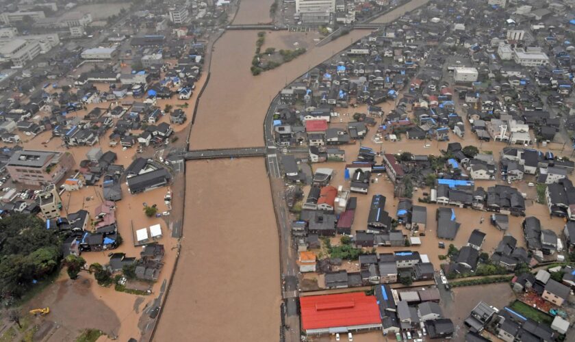 One killed and several missing in Japan as heavy rain and floods hit region