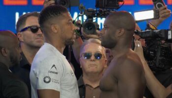 Anthony Joshua and Daniel Dubois face off