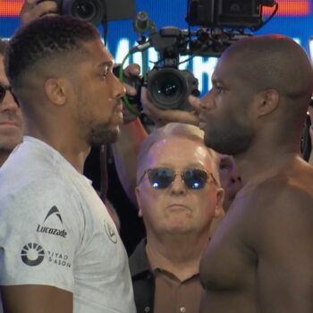 Anthony Joshua and Daniel Dubois face off