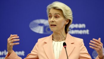 La présidente de la Commission européenne Ursula von der Leyen au Parlement européen à Strasbourg, le 17 septembre 2024