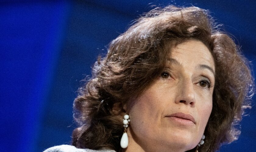 La directrice générale de l'Unesco Audrey Azoulay le 12 juin 2023 au siège de l'organisation à Paris