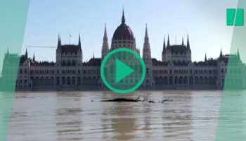 Tempête Boris : à Budapest, le Danube est monté jusqu’aux marches du parlement de Hongrie