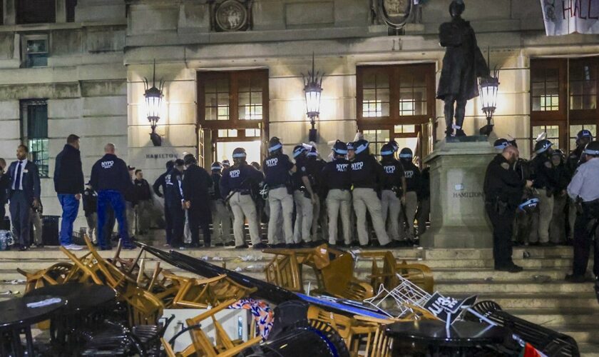 Columbia's interim president apologizes to protesters who occupied campus for 'hurt' caused by NYPD