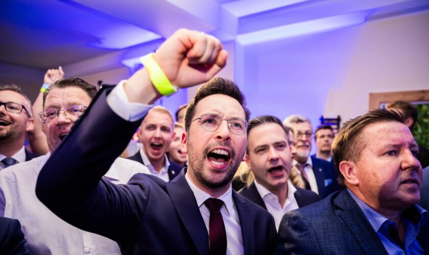 AfD-Anhänger grölen Song auf Wahlparty – „Wir schieben sie alle ab“