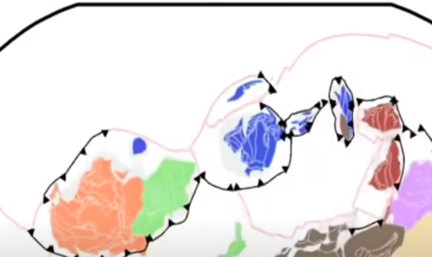 Pas moins de 1,8 milliard d’années de tectonique des plaques en une minute