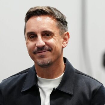 Gary Neville attended Labour's party conference in Liverpool on Monday. Pic: PA