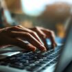 Hands on a laptop keyboard. File pic: iStock