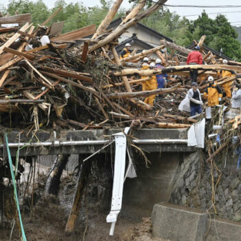 Le Japon frappé par des pluies record