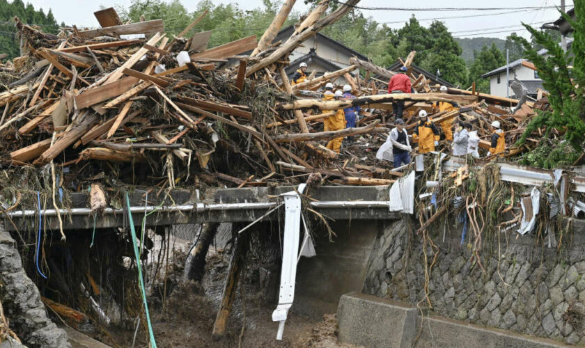 Le Japon frappé par des pluies record