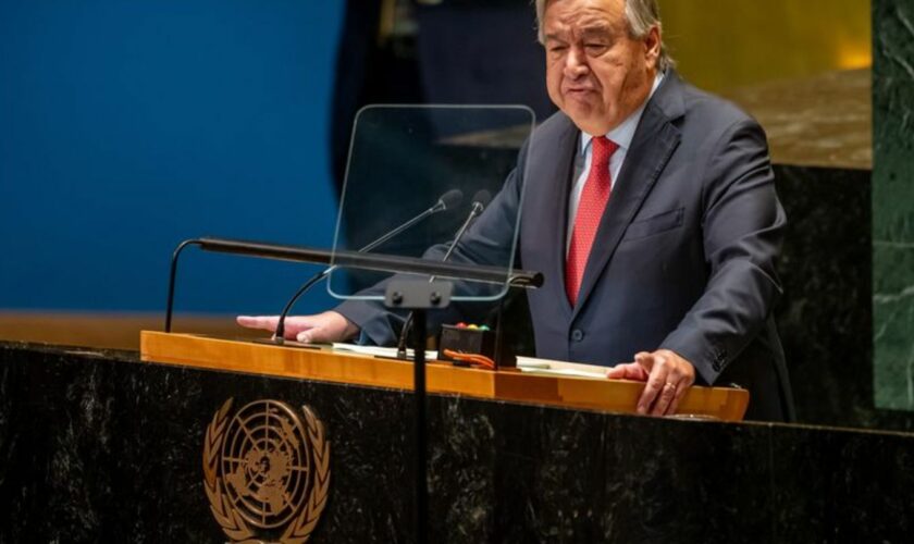 UN-Generalsekretär António Guterres. Foto: Michael Kappeler/dpa