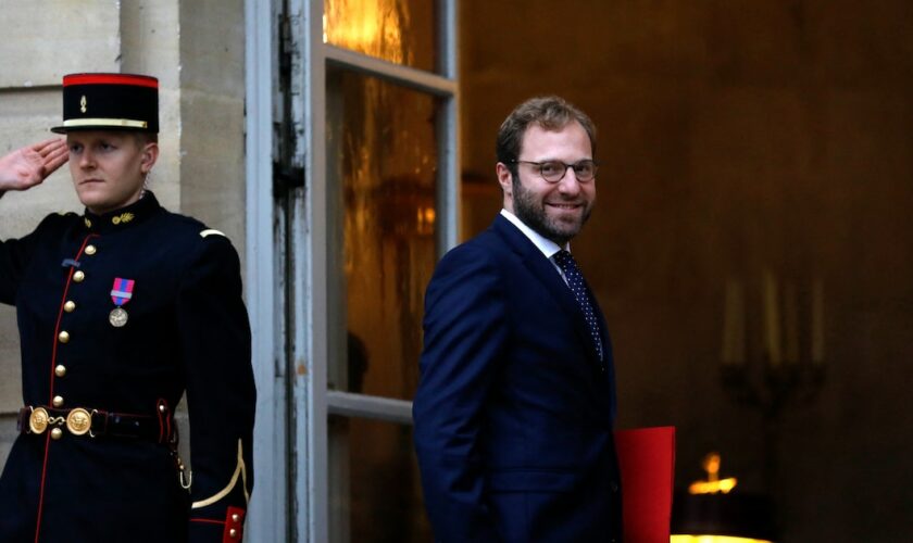 Le nouveau ministre de l'Economie Antoine Armand arrive à Matignon, le 23 septembre 2024