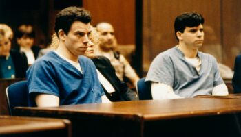 The Menendez brothers's trial was a media sensation in the US, pictured in 1994. Pic: Getty