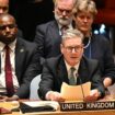 Sir Keir Starmer address the UN Security Council in New York on Wednesday. Pic: PA