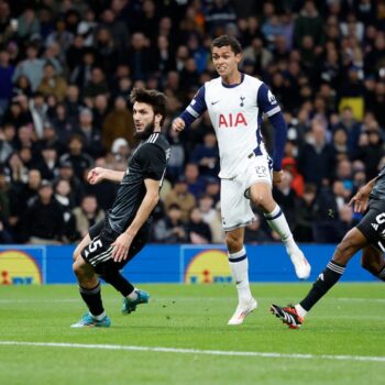 Tottenham vs Qarabag LIVE: Europa League latest score as Radu Dragusin sent off after delayed kick-off