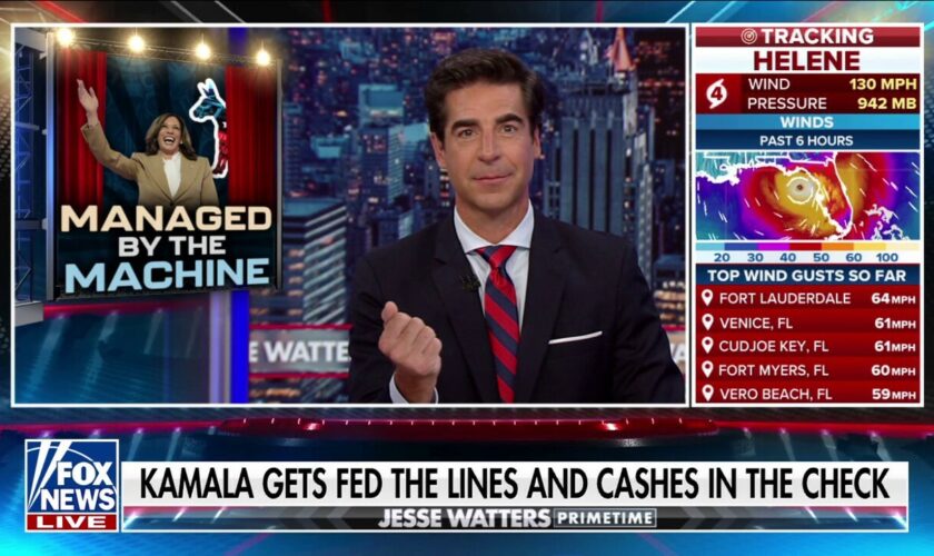 JESSE WATTERS: Kamala Harris' first solo interview on a major news network bombed