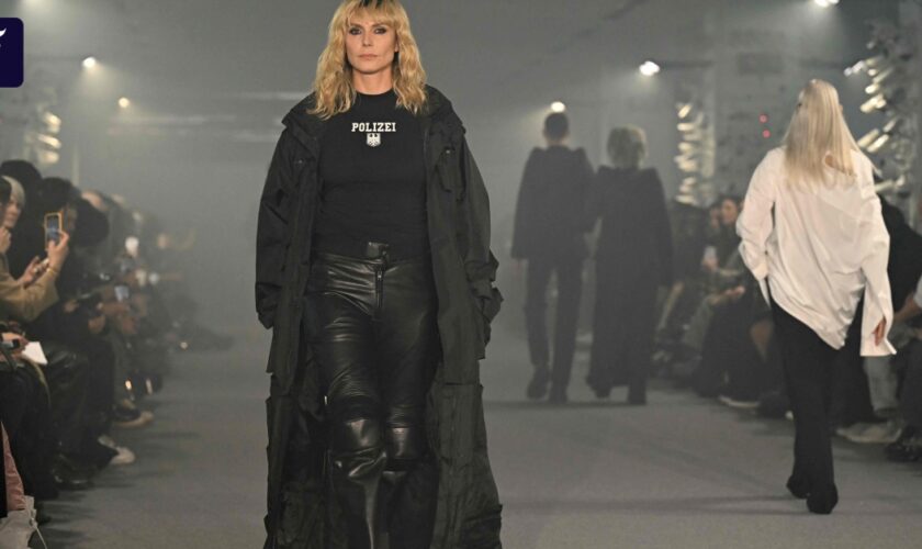 Show von Vetements: Heidi Klum war doch in Paris