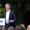 Le député et ancien maire de Tourcoing Gérald Darmanin dans son fief du Nord le 29 septembre 2024