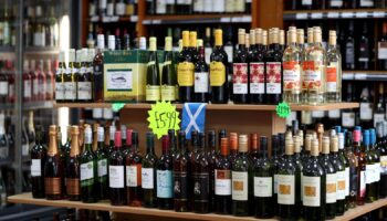 File photo dated 01/05/18 of alcohol for sale in an Edinburgh off-licence. Ministers have been urged to do "much more" to tackle problem drinking as the minimum price of a unit of alcohol rises from 50p to 65p. Scottish Health Action on Alcohol Problems (Shaap) said although minimum unit pricing (MUP) had been a "success", it needed to be uprated annually to prevent "cheaper alcohol that causes the most harm" becoming more affordable over time. Issue date: Monday September 30, 2024.