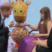 Duke of Sussex with Scarlett Cripps at the WellChild Awards, grab from pool footage in system