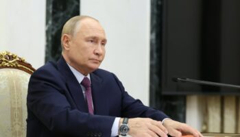 Le président russe Vladimir Poutine préside une réunion du Conseil de sécurité à Moscou, le 25 septembre 2024