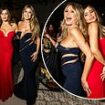 America's Got Talent co-stars Sofia Vergara and Heidi Klum turn heads in busty strapless gowns as they party up a storm at the Netflix Primetime Emmy Afterparty