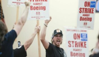 Boeing-Arbeiter protestieren in der Region Seattle