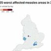 British child killed by brain swelling caused by measles - is your area a hot spot for the deadly virus?