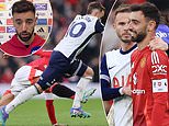 Bruno Fernandes reveals what James Maddison told him after he was sent off for foul on Tottenham midfielder in defeat - as Man United captain fronts the media following Old Trafford humiliation