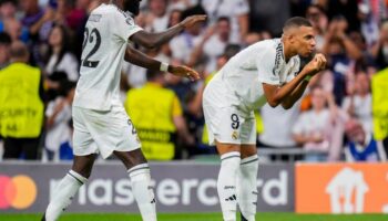 Antonio Rüdiger und Kylian Mbappé vermasselten Stuttgarts Königsklassen-Rückkehr. Foto: Manu Fernandez/AP/dpa