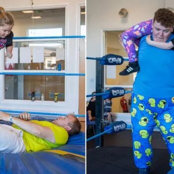 Children's wrestling school's popularity explodes as hundreds of pupils take to the ring