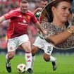 Coleen and the family watch Wayne Rooney roll back the years to score in Old Trafford charity match as the 38-year-old dons the famous Manchester United shirt for the first time in seven years