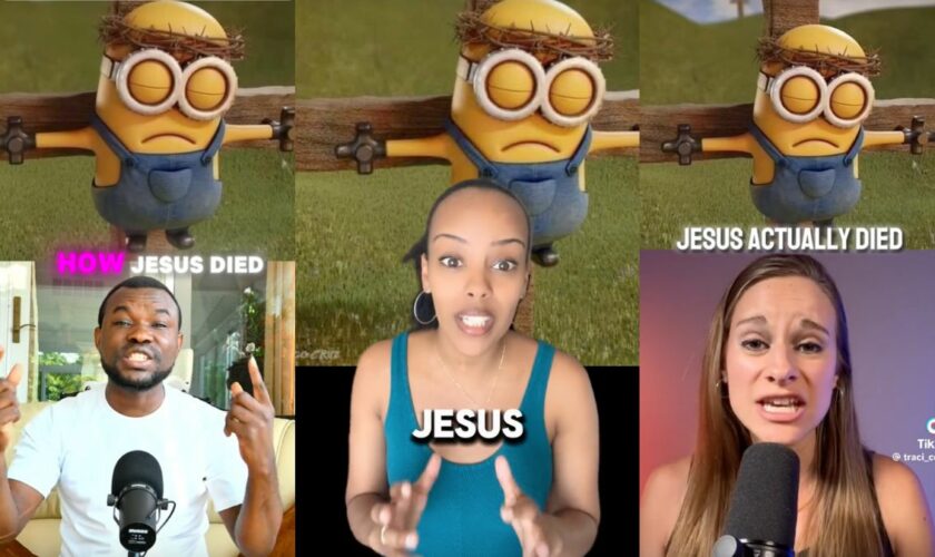 Comment le mème d'un Minion crucifié sert à prêcher la parole évangélique sur TikTok