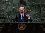 Diplomats walk out as Benjamin Netanyahu calls the UN an 'anti-Semitic swamp' in fiery speech