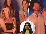 Donald Trump Jr. and new squeeze Bettina Anderson are seen schmoozing with his ex Vanessa and their daughter Kai at family party - with fiancée Kimberly Guilfoyle NOWHERE in sight