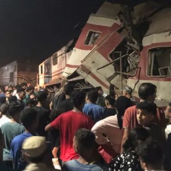 Egypt train crash horror kills at least two as passenger services plough into each other