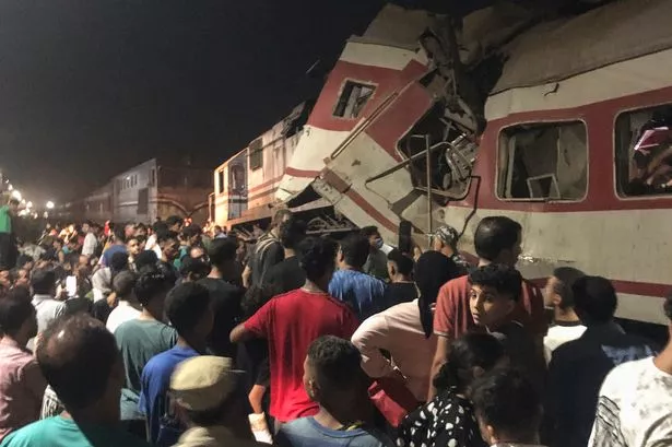 Egypt train crash horror kills at least two as passenger services plough into each other